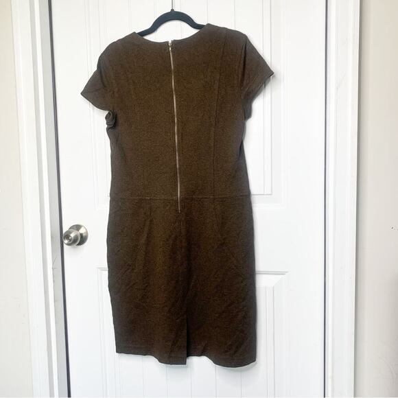 Peruvian Connection brown knit sheath dress size 10 has pocket‎ earth minimalist - Picture 3 of 5